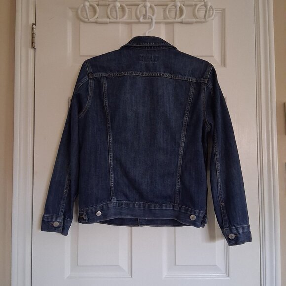 Lucky Brand Women's Size Large Tomboy Trucker Medium Wash Denim Jacket - Picture 5 of 16